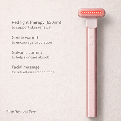 SkinRevival Pro™ 4-in-1 Skincare Wand with Red Light Therapy