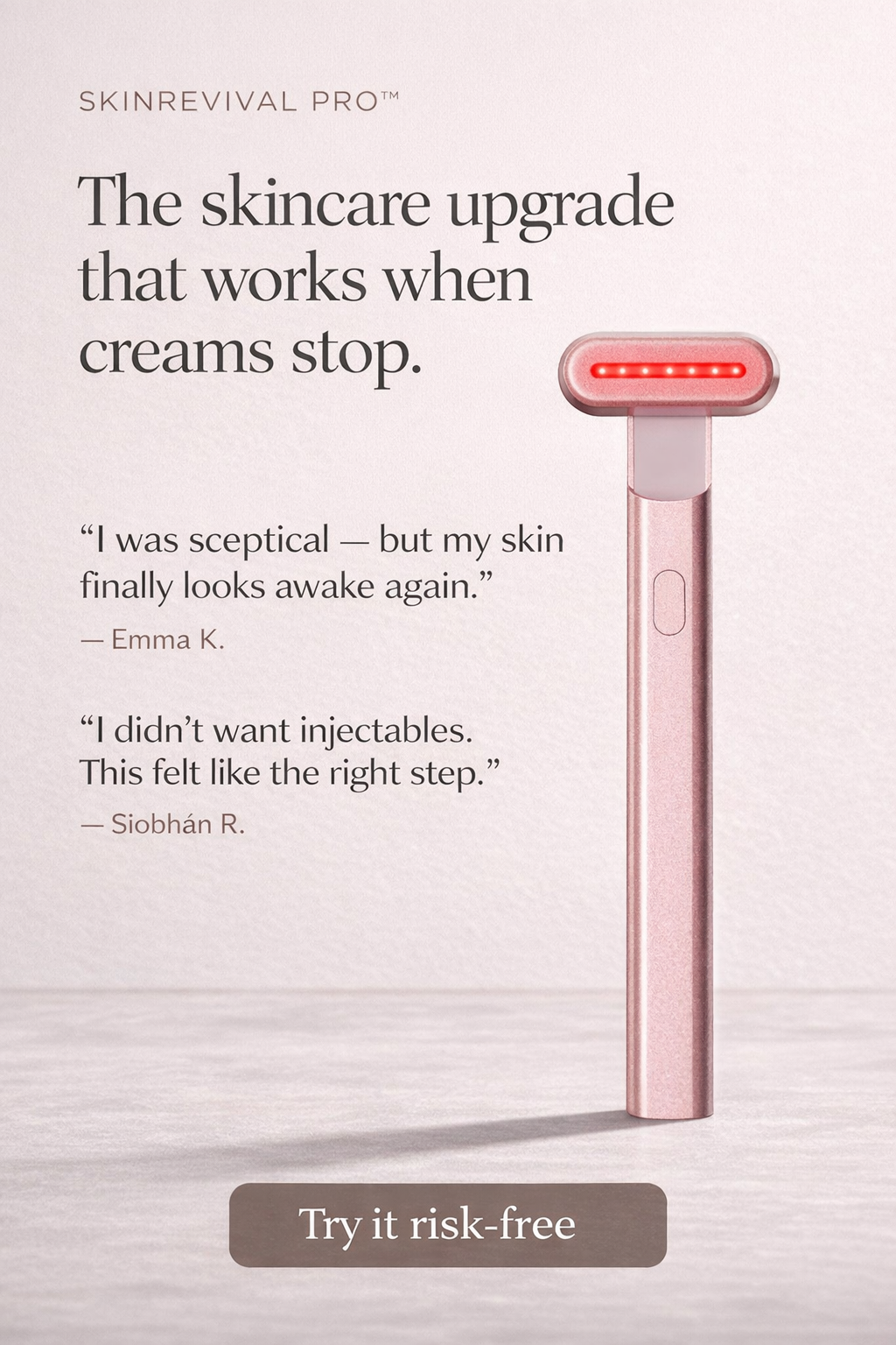 SkinRevival Pro™ 4-in-1 Skincare Wand with Red Light Therapy